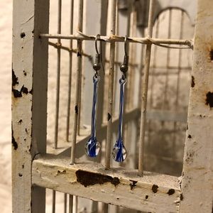 Handblown Glass Earrings from Germany